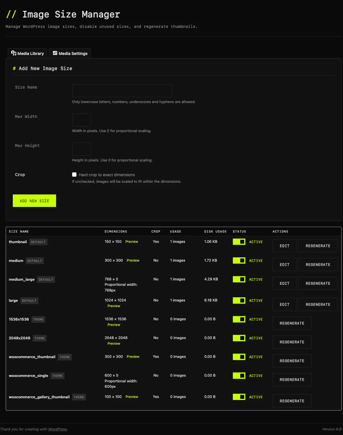 Image Manager screenshot
