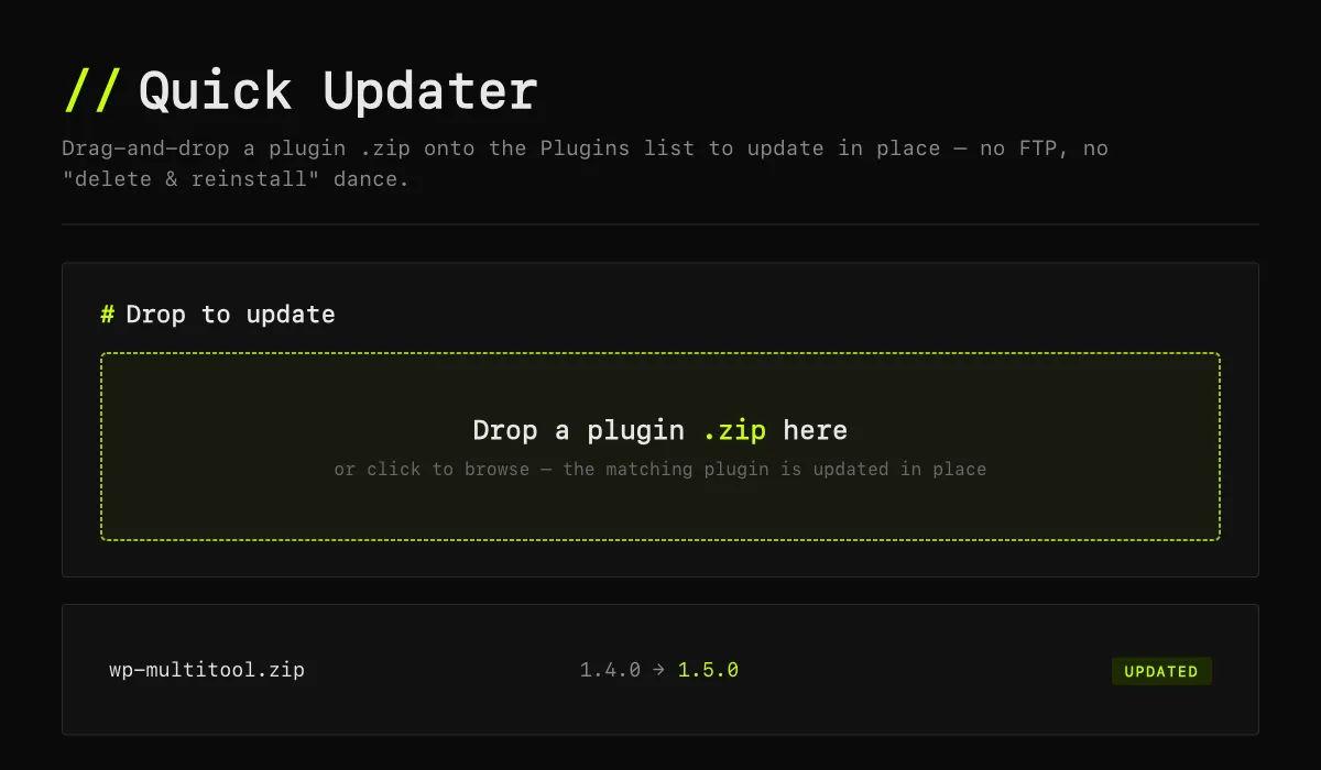 Quick Updater screenshot